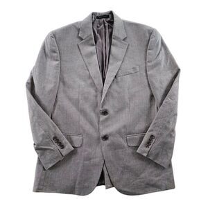 LAUREN Ralph Lauren Blazer 40S Gray Houndstooth Plaid Sport Coat Jacket Preppy